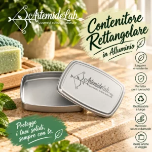 Contenitore rettangolare in alluminio