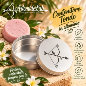 Contenitore tondo in alluminio