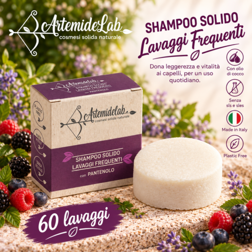 Shampoo solido lavaggi frequenti